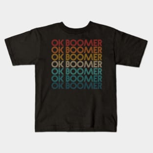 Ok Boomer Vintage Kids T-Shirt